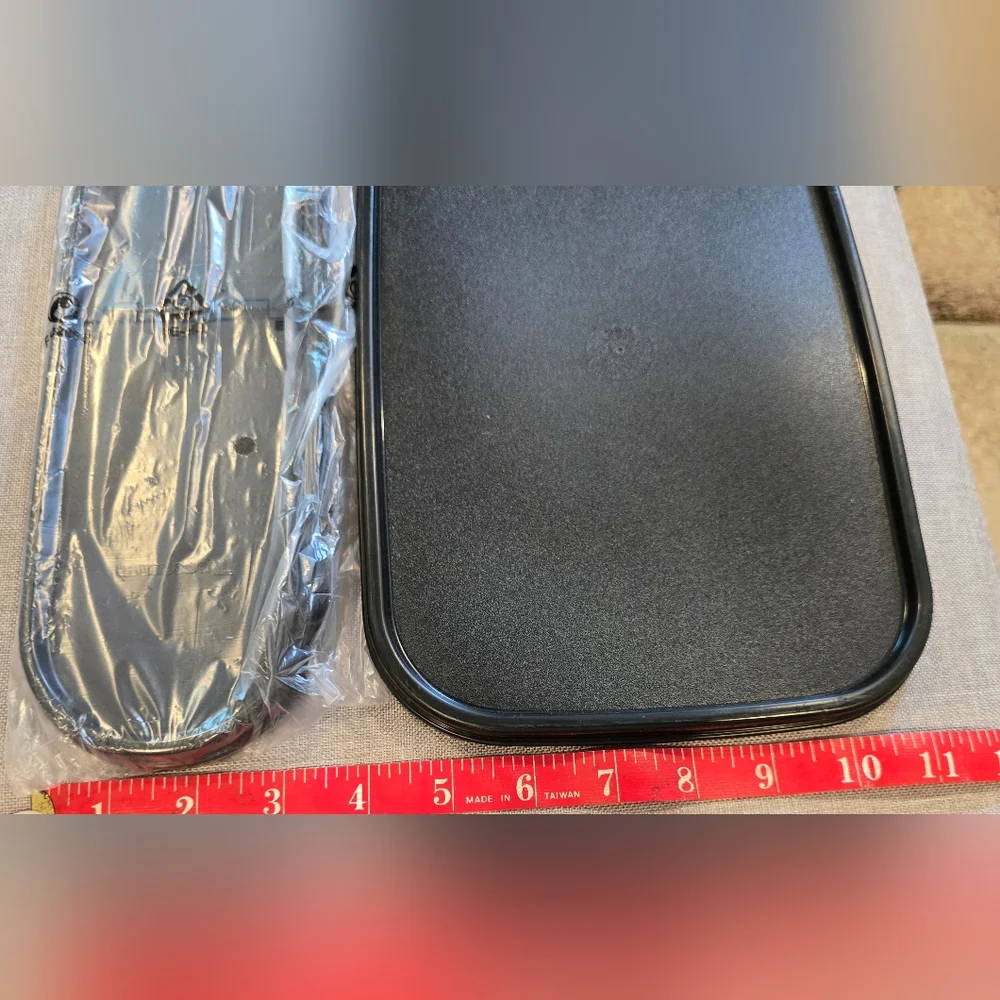Black and Clear Oval Container